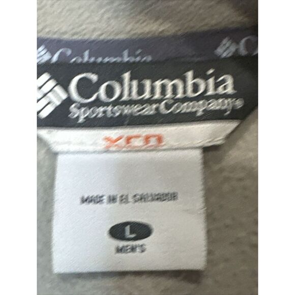 Vintage 2000s‎ Y2K Champion Fleece Jacket Coat Full Zip Up Mens L Tan - Picture 4 of 5